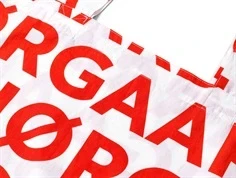 Mads Nørgaard Atoma stofpose med rødt logoprint